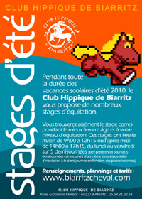 stages &eacute;t&eacute; 2010