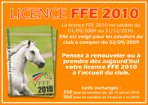 licence ffe 2010